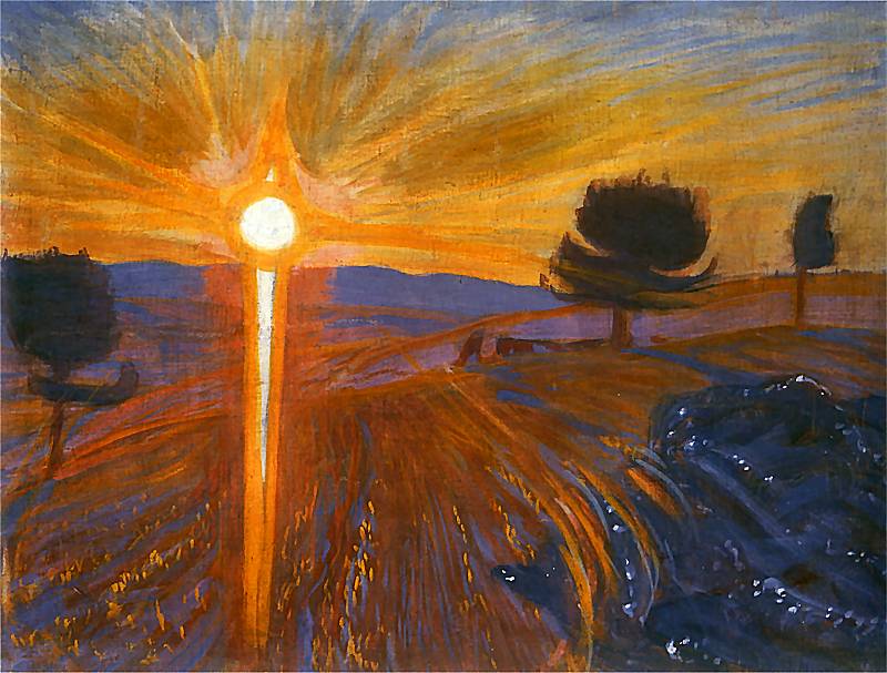 Войцех Вейс, «Сияющий закат», темпера, холст (1901–1902), фото: Познаньский национальный музей